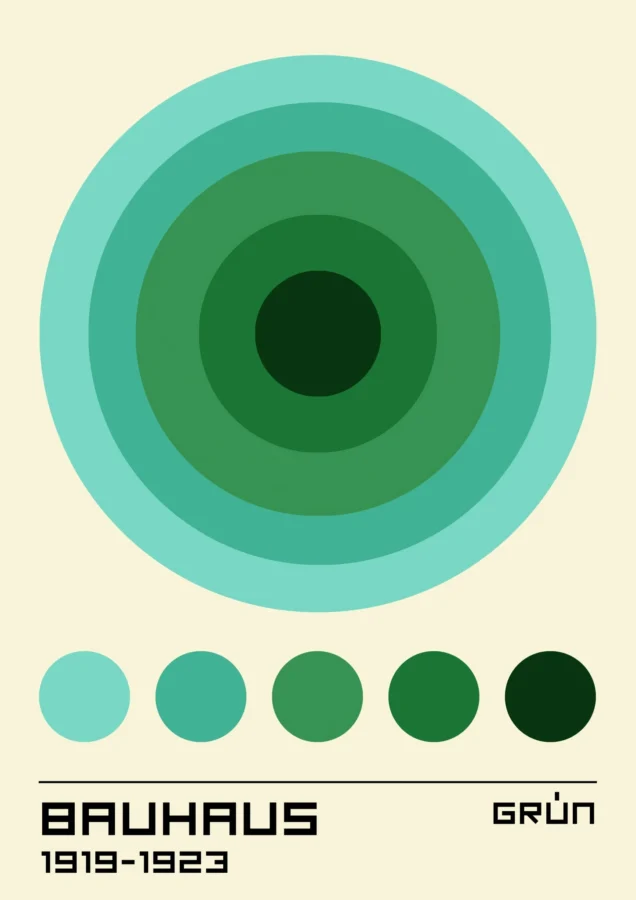 Bauhaus Green Circles