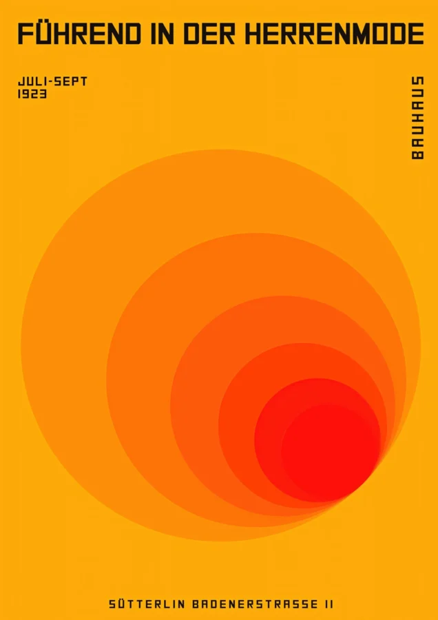 Bauhaus Orange Circles