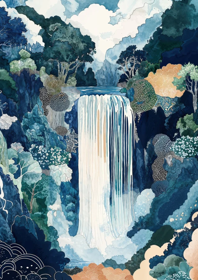 Boho Waterfall