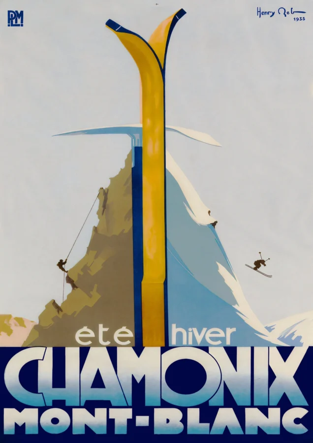Chamonix Mont Blanc France Vintage Travel 1