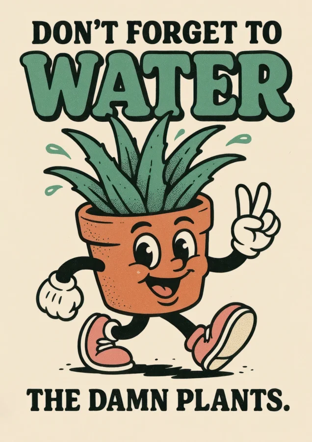 Dont Forget To Water The Damn Plants