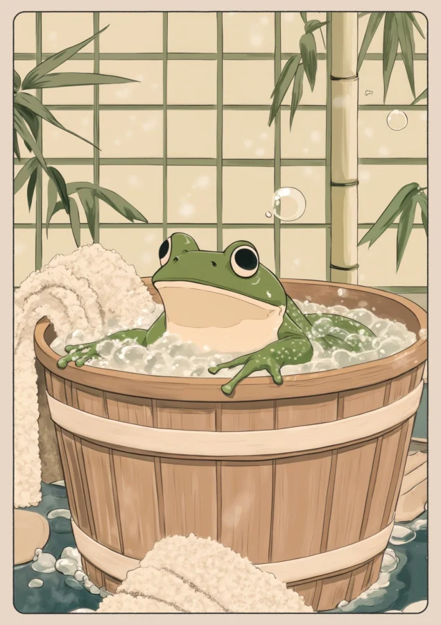 Frog In Bathtub