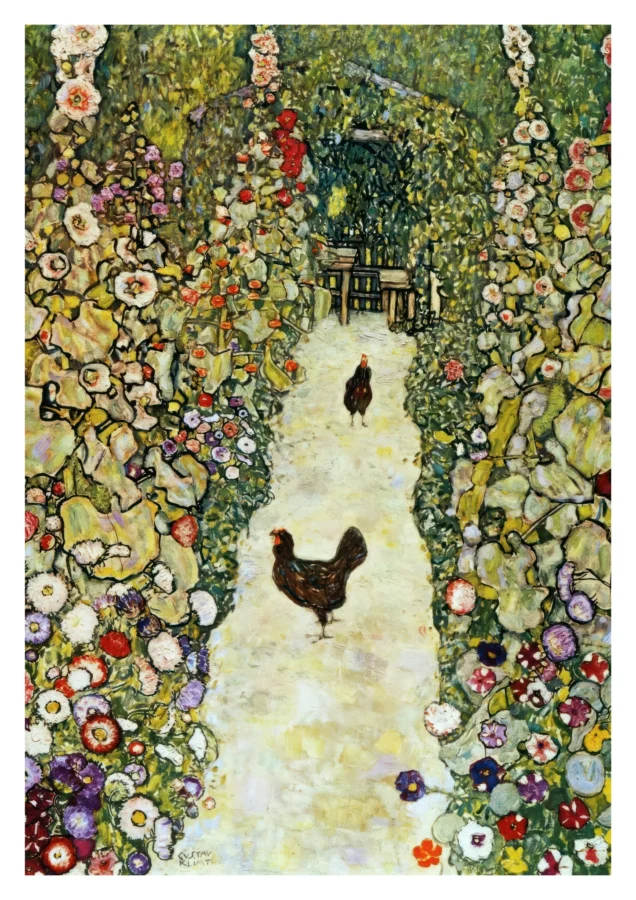 Garden Path With Chickens Gustav Klimt