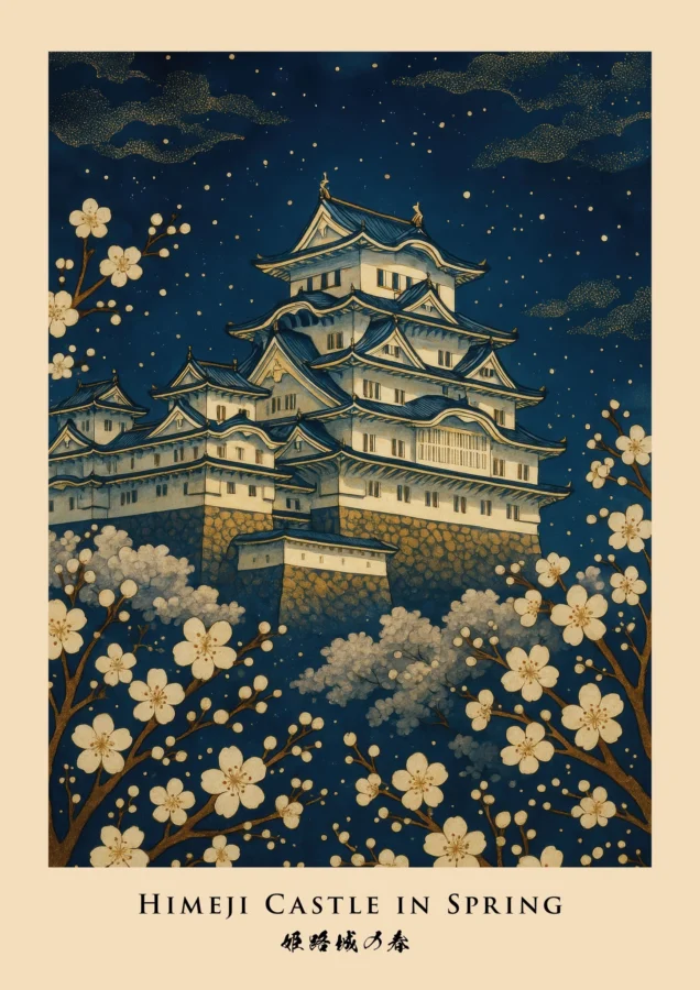 Himeji Castle In Spring
