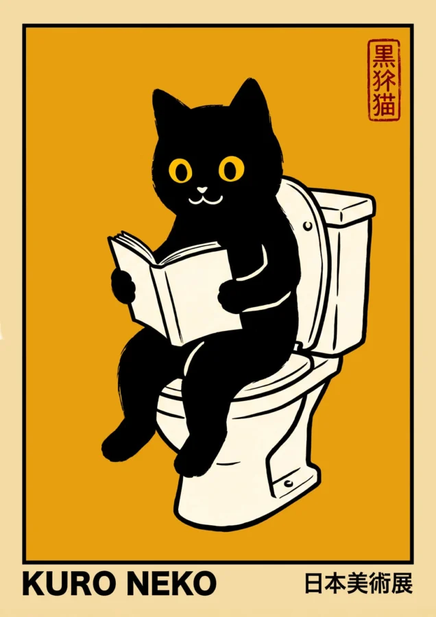 Kuro Neko Bathroom Edition