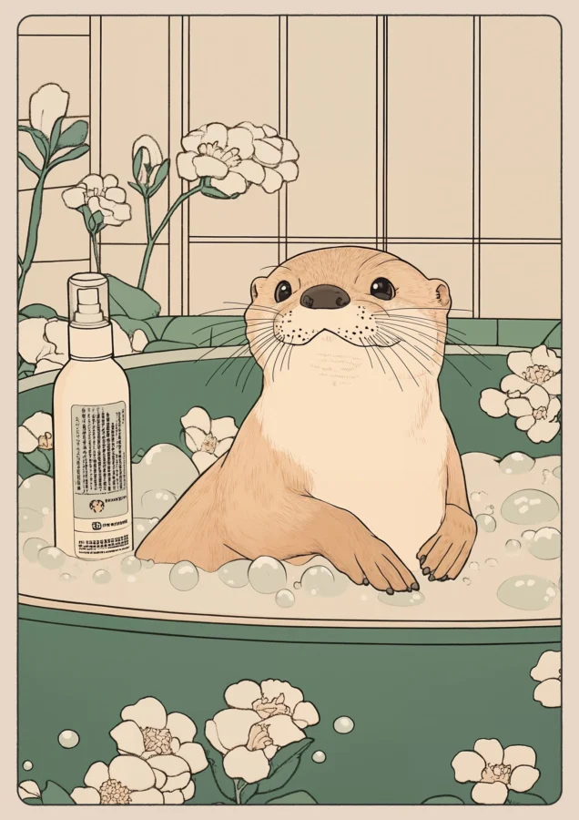 Otter Bathtime
