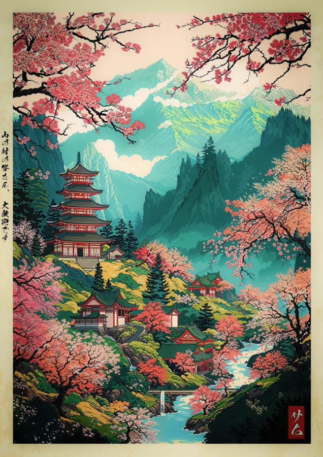 Pagoda At Mount Yoshina