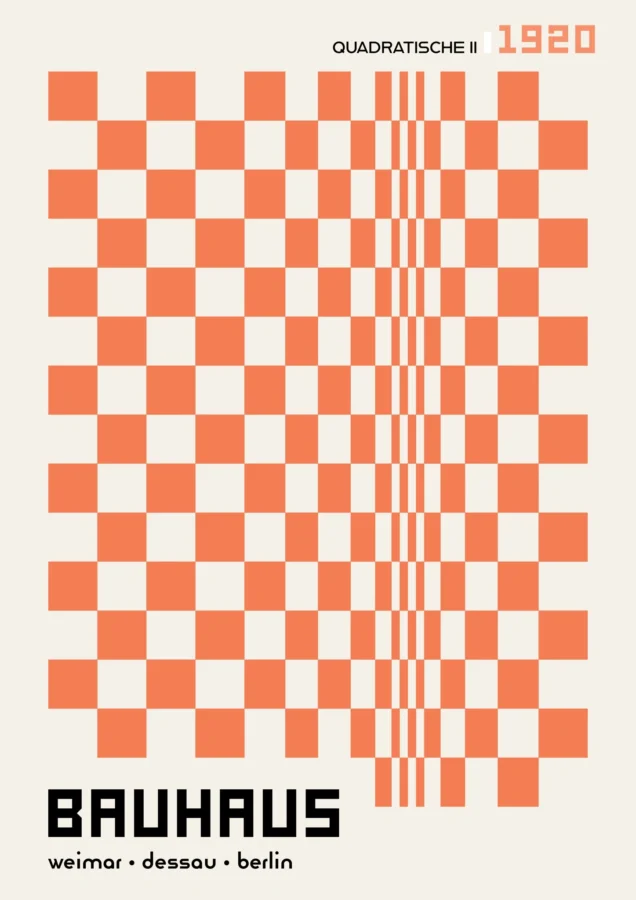Quadratische In Orange Bauhaus