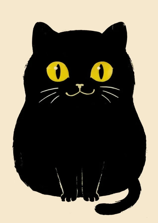 Round Hoji Cat