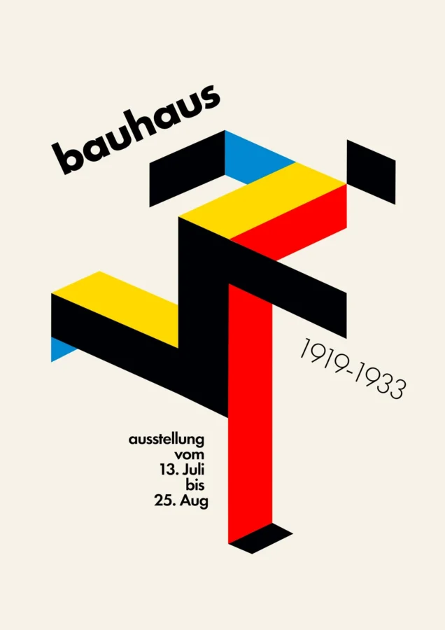 Running Man White Bauhaus