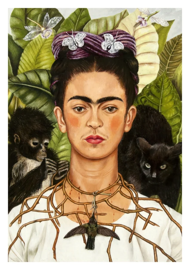 Self Portrait With Thorn Necklace Hummingbird