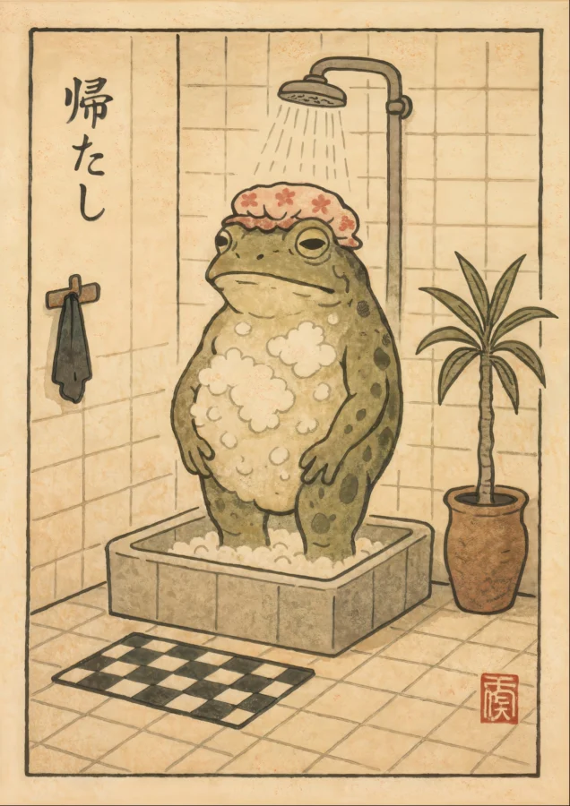 Shower Cap Frog