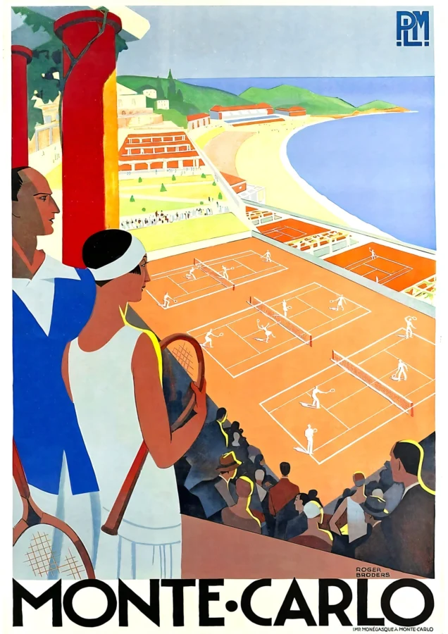 Tennis In Monte Carlo Vintage Sports