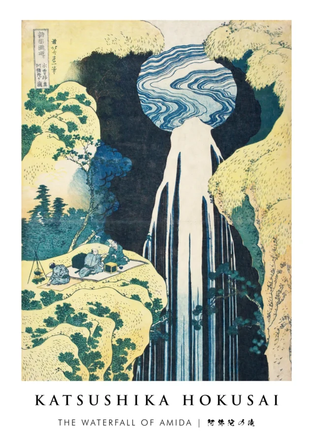 The Waterfall Of Amida Katsushika Hokusai