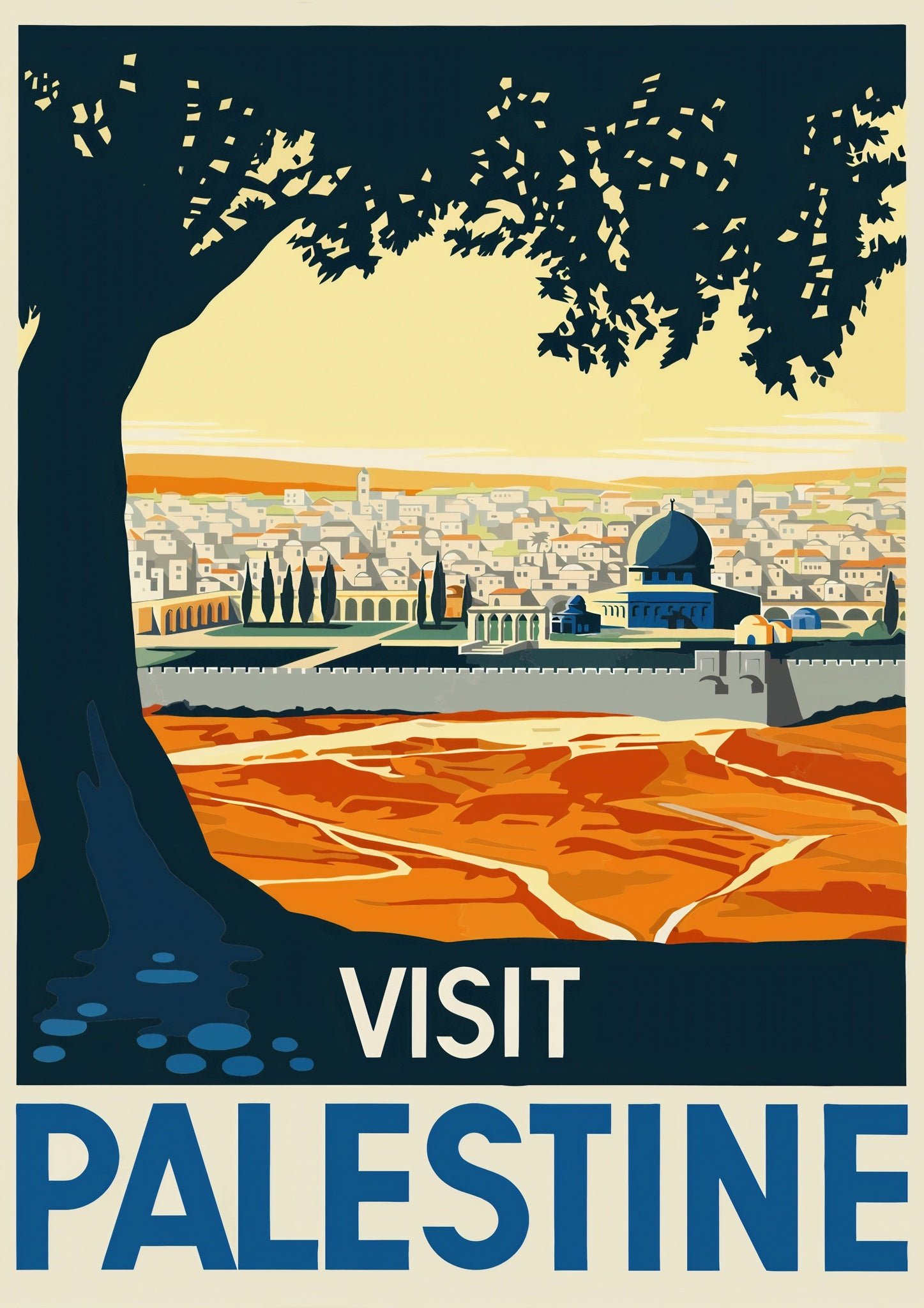 Visit Palestine Vintage Travel