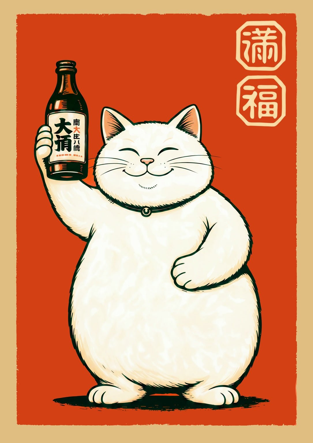 White Sake Cat, marco natural