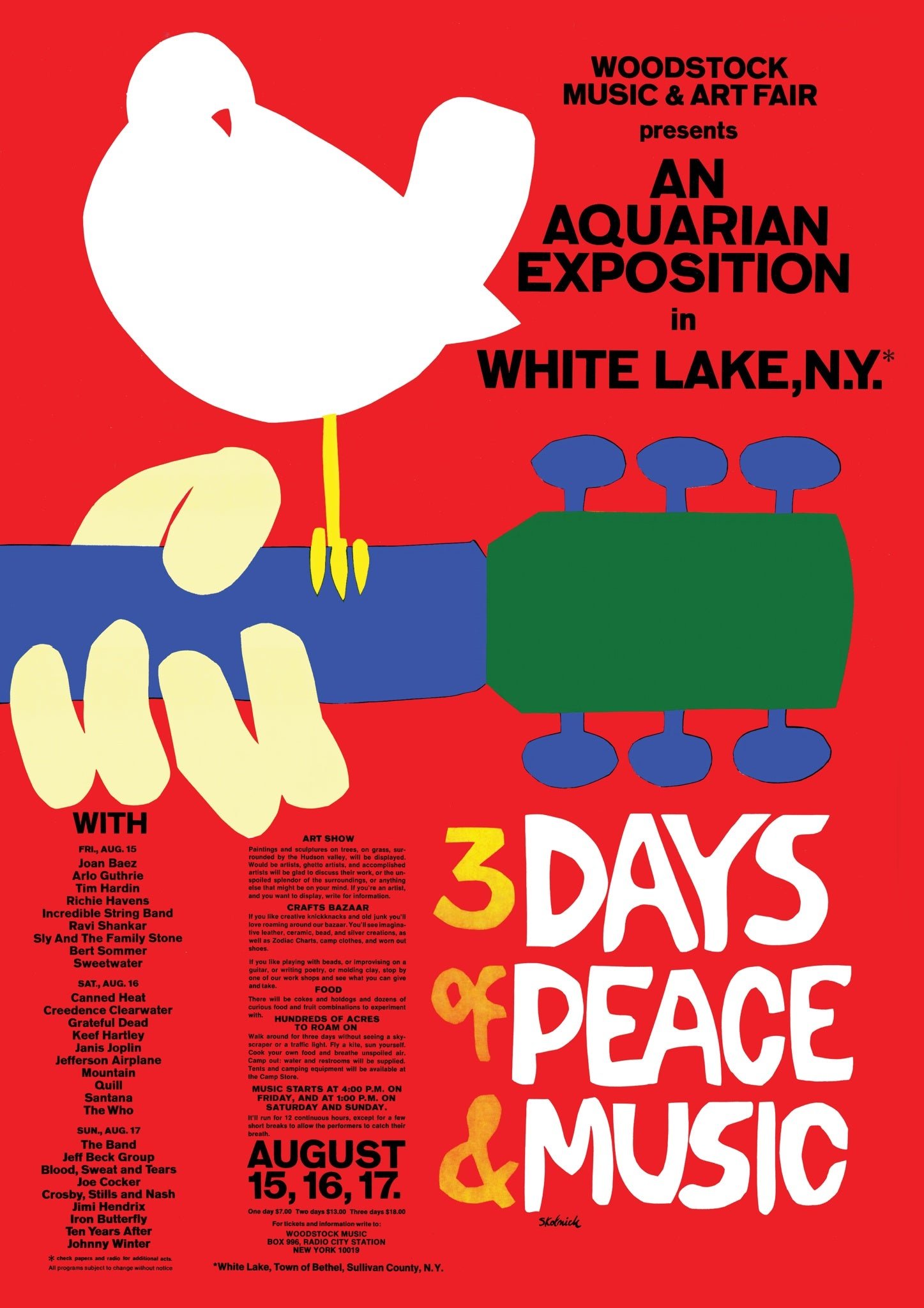 Woodstock Vintage Advert, marco negro