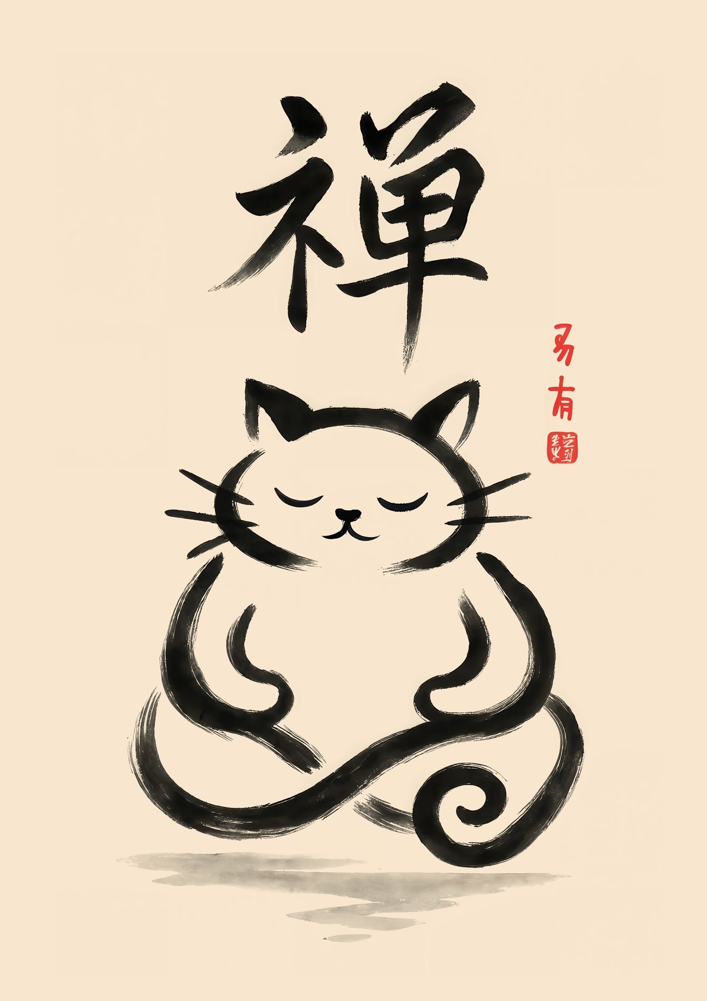 Zen Cat, marco negro